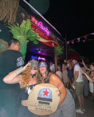 Ilustrasi kehidupan malam gili trawangan