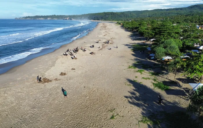Pantai Ciantir Di Sawarna Banten