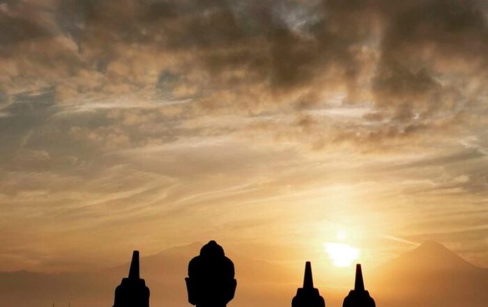 Sunrise Candi Borobudur Magelang Jawa Tengah