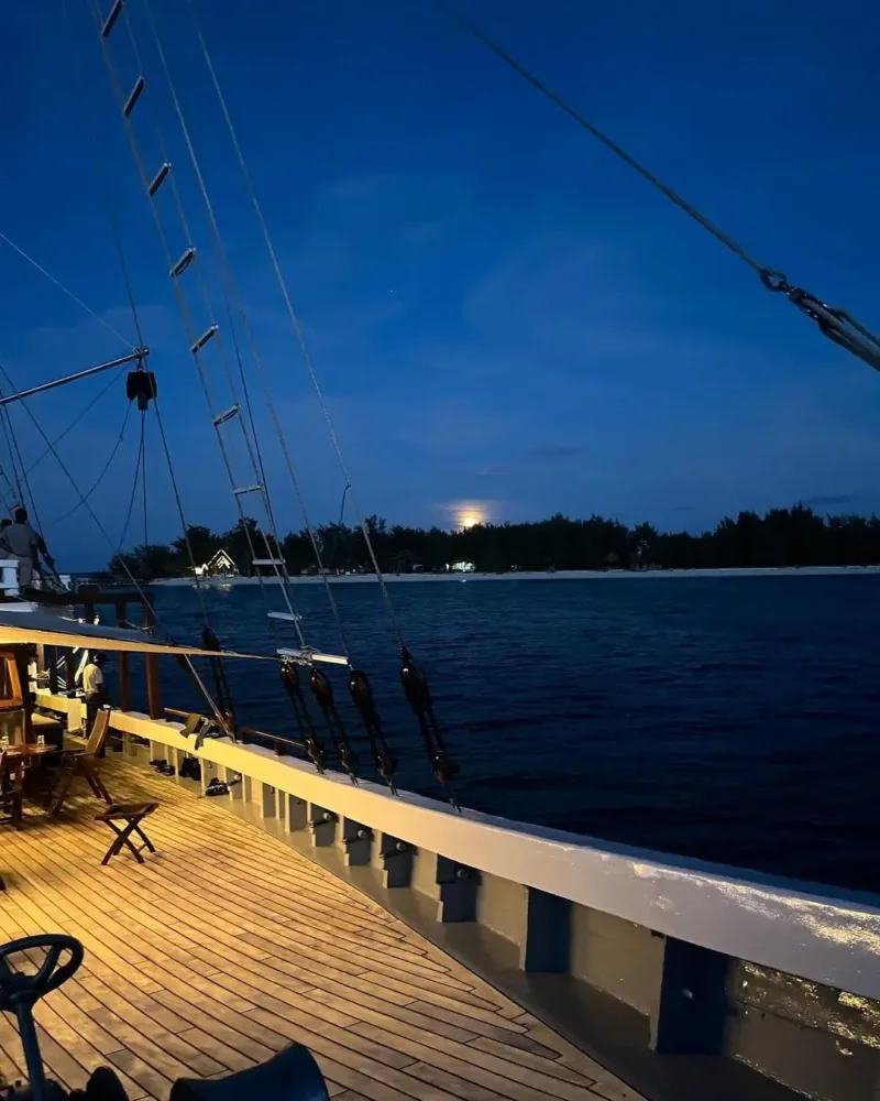 Suasana malam di Taka Bonerate Sulawesi selatan