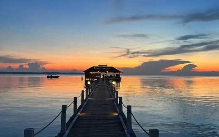 Sunset Pulau Maratua, kepulauan Derawan Kalimantan Timur
