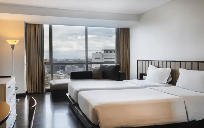 Kamar Condotel Studio éL Hotel Bandung untuk Keluarga